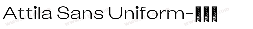 Attila Sans Uniform字体转换